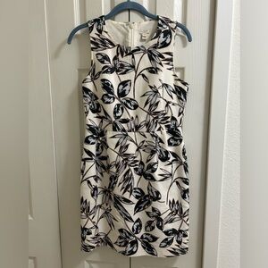 J. Crew Floral Leaf Print Sheath Dress